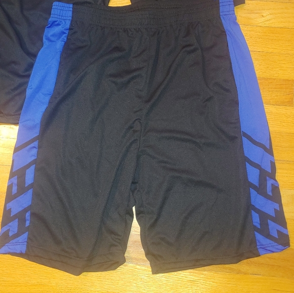 Bundle of 4 Black Athletic Shorts Pocket Drawstring Real Essentials MENS X-LARGE - Picture 4 of 13